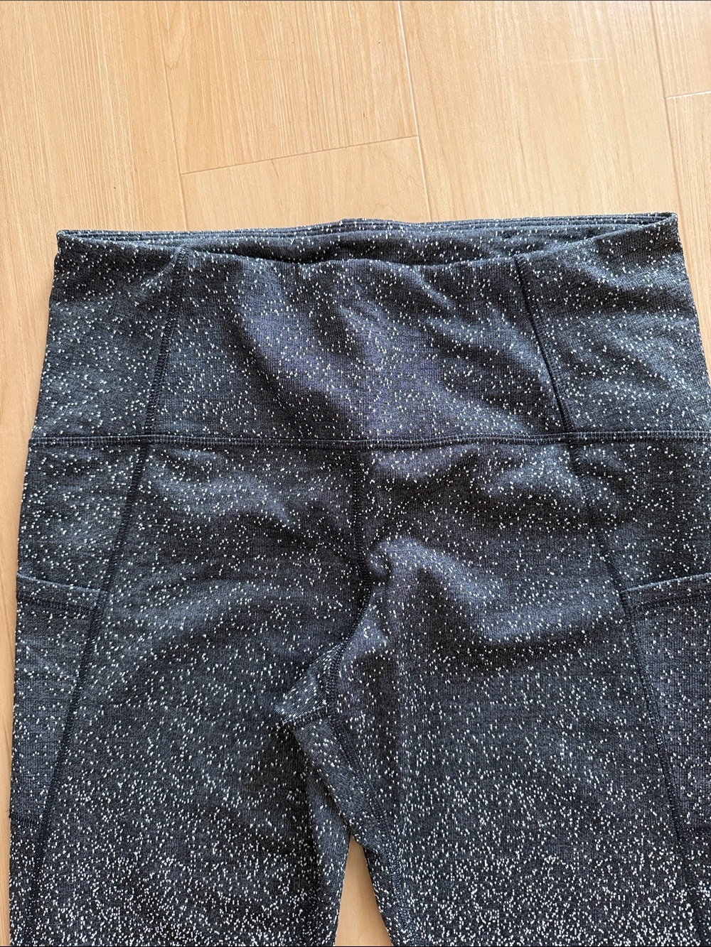 C9 BY CHAMPION ATHLETIC WORKOUT LEGGINGS SPECKLED OMBRÉ DESIGN SIDE POCKETS LG - Picture 4 of 14
